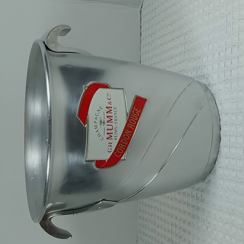Vintage G.H. Mumm Cordon Rouge Aluminum Champagne/Ice Bucket